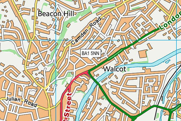 BA1 5NN map - OS VectorMap District (Ordnance Survey)