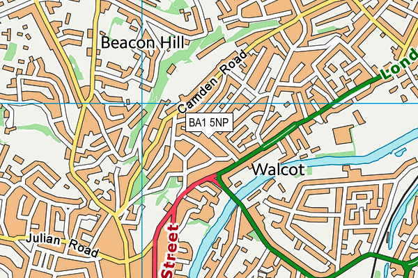 BA1 5NP map - OS VectorMap District (Ordnance Survey)