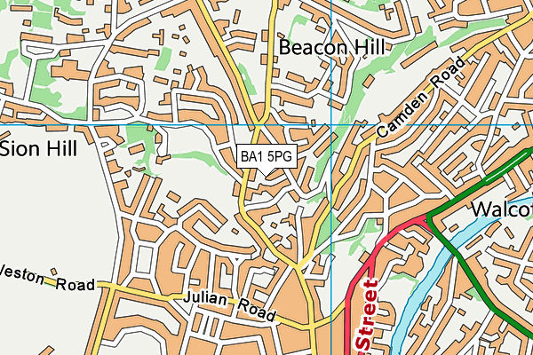 BA1 5PG map - OS VectorMap District (Ordnance Survey)