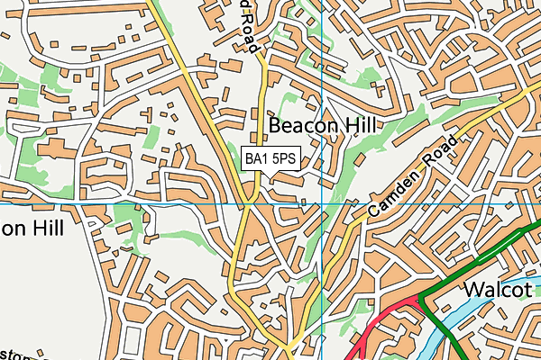 BA1 5PS map - OS VectorMap District (Ordnance Survey)