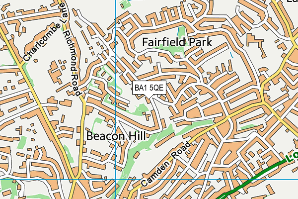 BA1 5QE map - OS VectorMap District (Ordnance Survey)