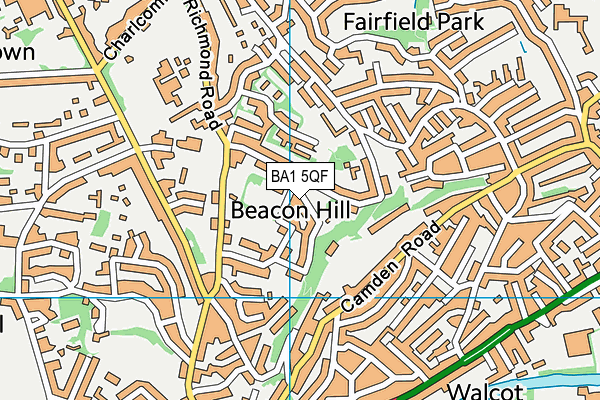 BA1 5QF map - OS VectorMap District (Ordnance Survey)