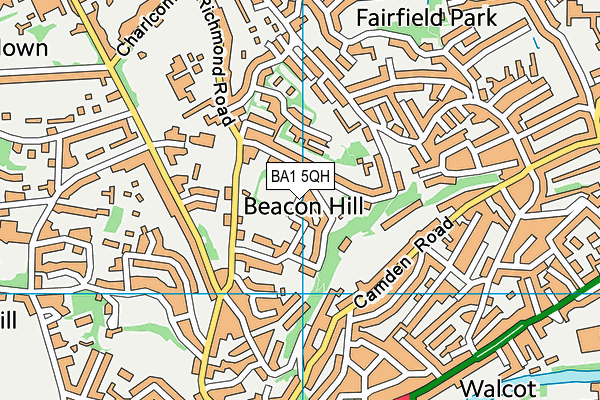 BA1 5QH map - OS VectorMap District (Ordnance Survey)