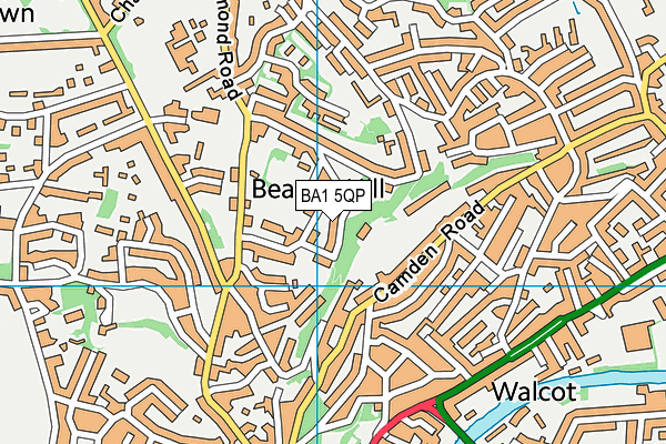 BA1 5QP map - OS VectorMap District (Ordnance Survey)
