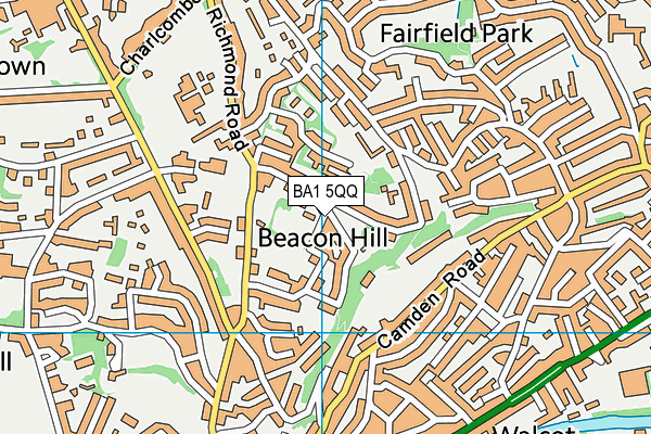 BA1 5QQ map - OS VectorMap District (Ordnance Survey)