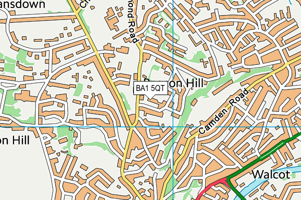 BA1 5QT map - OS VectorMap District (Ordnance Survey)