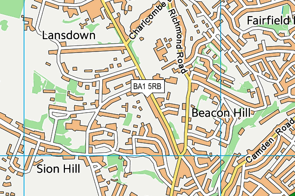 Map of LANSDOWN HOUSE FLATS (BATH) LIMITED at district scale