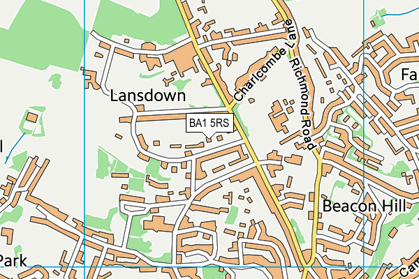 BA1 5RS map - OS VectorMap District (Ordnance Survey)