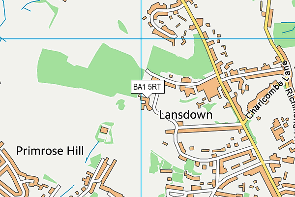 BA1 5RT map - OS VectorMap District (Ordnance Survey)