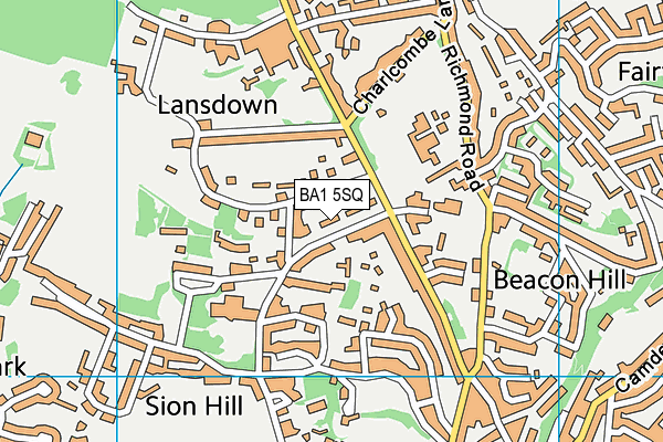 BA1 5SQ map - OS VectorMap District (Ordnance Survey)