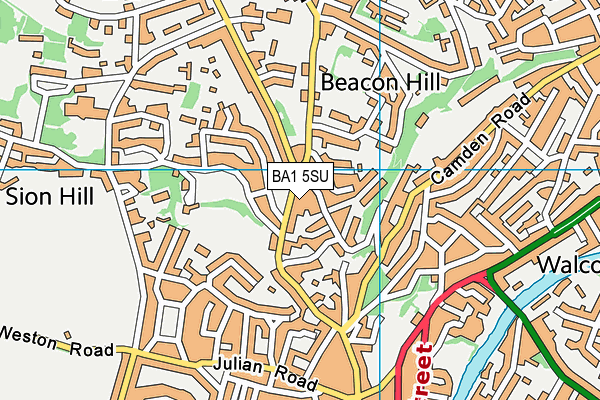 BA1 5SU map - OS VectorMap District (Ordnance Survey)