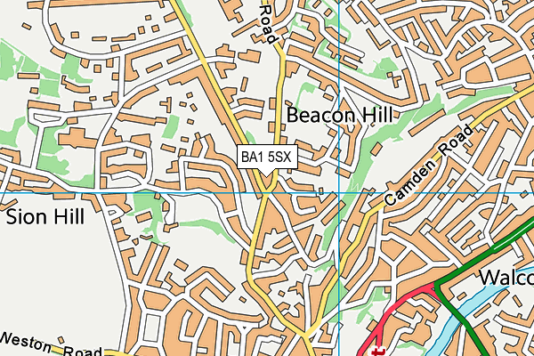 BA1 5SX map - OS VectorMap District (Ordnance Survey)