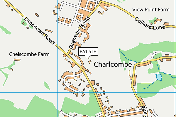 BA1 5TH map - OS VectorMap District (Ordnance Survey)