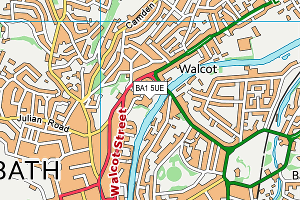 BA1 5UE map - OS VectorMap District (Ordnance Survey)