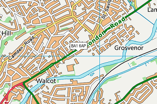 BA1 6AP map - OS VectorMap District (Ordnance Survey)