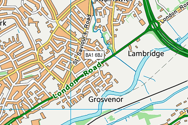 BA1 6BJ map - OS VectorMap District (Ordnance Survey)