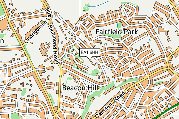 BA1 6HH map - OS VectorMap District (Ordnance Survey)