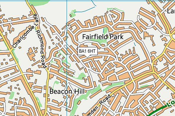 BA1 6HT map - OS VectorMap District (Ordnance Survey)
