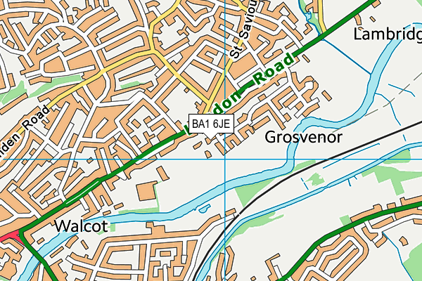 BA1 6JE map - OS VectorMap District (Ordnance Survey)