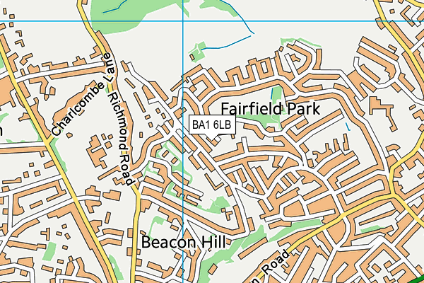 BA1 6LB map - OS VectorMap District (Ordnance Survey)