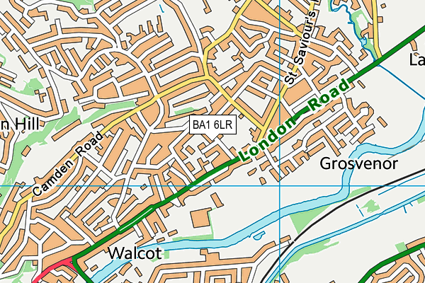 BA1 6LR map - OS VectorMap District (Ordnance Survey)