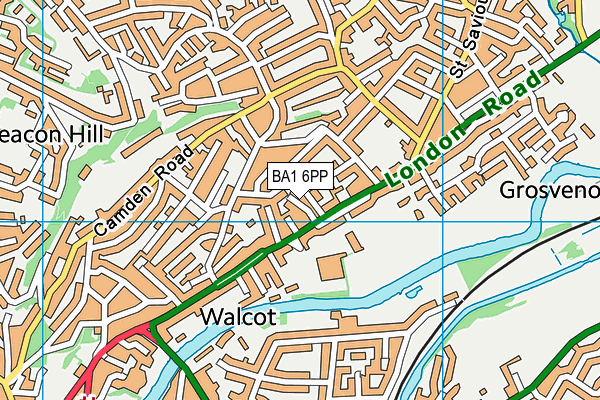 BA1 6PP map - OS VectorMap District (Ordnance Survey)