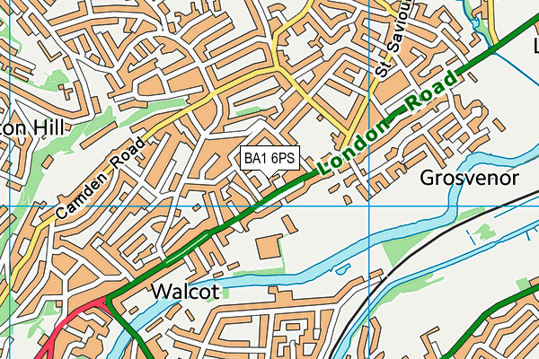 BA1 6PS map - OS VectorMap District (Ordnance Survey)