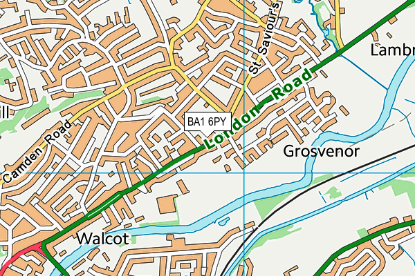 BA1 6PY map - OS VectorMap District (Ordnance Survey)