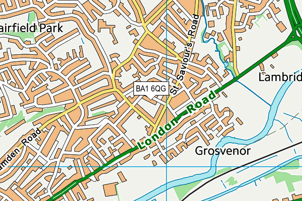 BA1 6QG map - OS VectorMap District (Ordnance Survey)