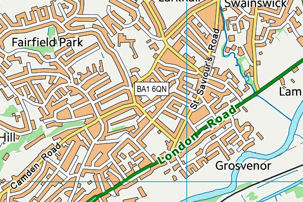 BA1 6QN map - OS VectorMap District (Ordnance Survey)