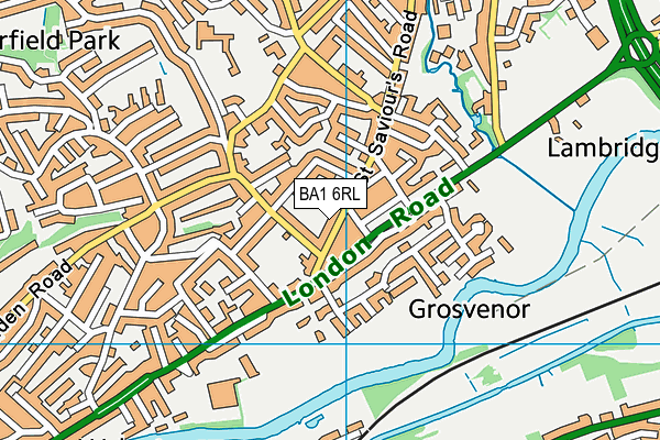 BA1 6RL map - OS VectorMap District (Ordnance Survey)