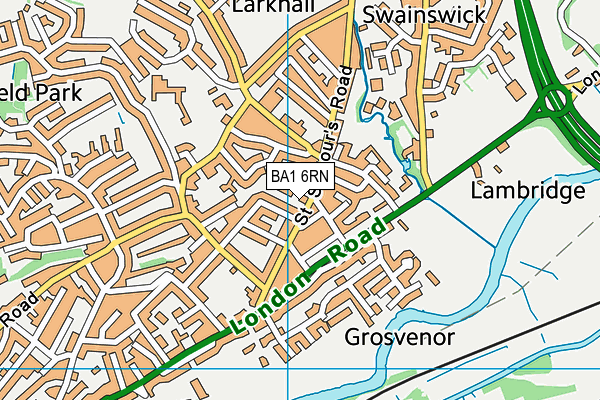 BA1 6RN map - OS VectorMap District (Ordnance Survey)