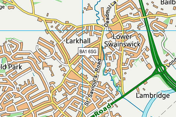 BA1 6SG map - OS VectorMap District (Ordnance Survey)