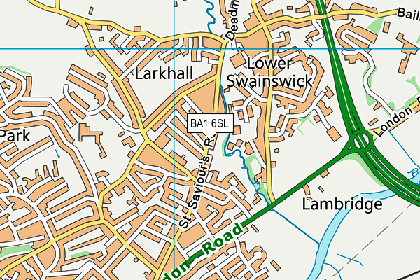 BA1 6SL map - OS VectorMap District (Ordnance Survey)