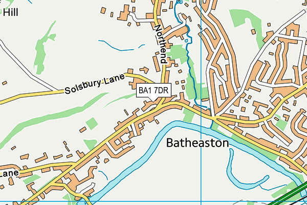 BA1 7DR map - OS VectorMap District (Ordnance Survey)