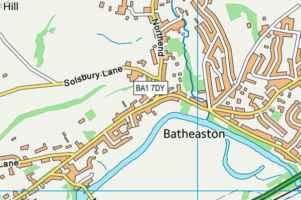 BA1 7DY map - OS VectorMap District (Ordnance Survey)