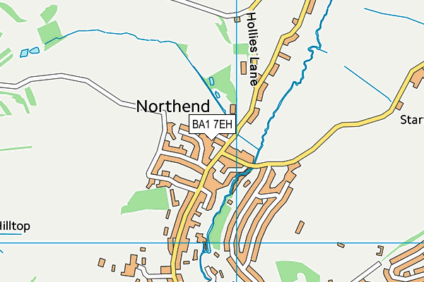 BA1 7EH map - OS VectorMap District (Ordnance Survey)