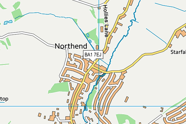 BA1 7EJ map - OS VectorMap District (Ordnance Survey)