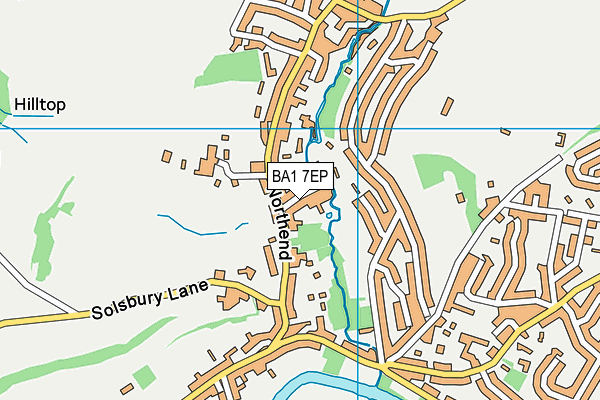 Batheaston Youth Club map (BA1 7EP) - OS VectorMap District (Ordnance Survey)