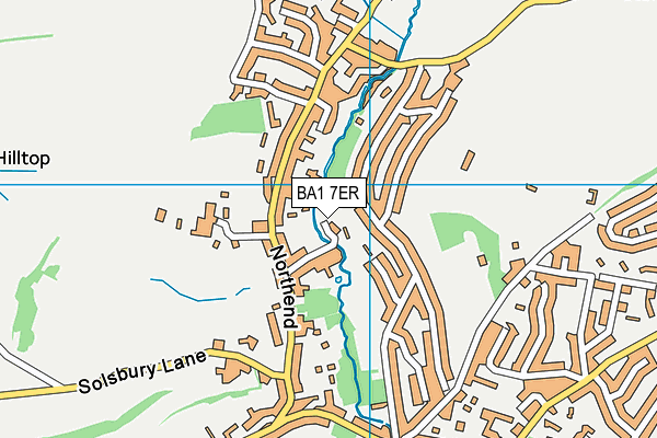 BA1 7ER map - OS VectorMap District (Ordnance Survey)