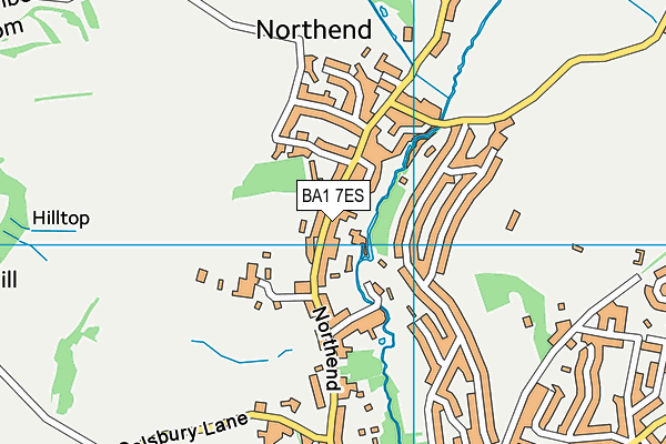 BA1 7ES map - OS VectorMap District (Ordnance Survey)