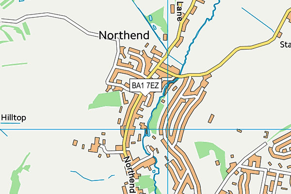 BA1 7EZ map - OS VectorMap District (Ordnance Survey)
