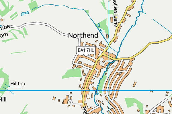 BA1 7HL map - OS VectorMap District (Ordnance Survey)