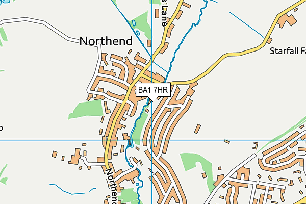 BA1 7HR map - OS VectorMap District (Ordnance Survey)