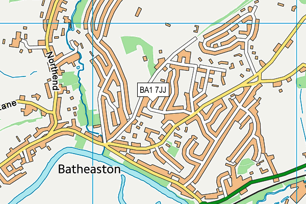 BA1 7JJ map - OS VectorMap District (Ordnance Survey)