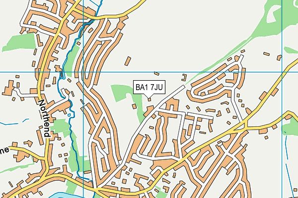 BA1 7JU map - OS VectorMap District (Ordnance Survey)