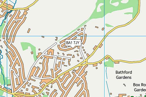 BA1 7JY map - OS VectorMap District (Ordnance Survey)
