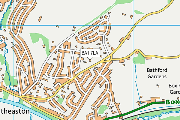 BA1 7LA map - OS VectorMap District (Ordnance Survey)