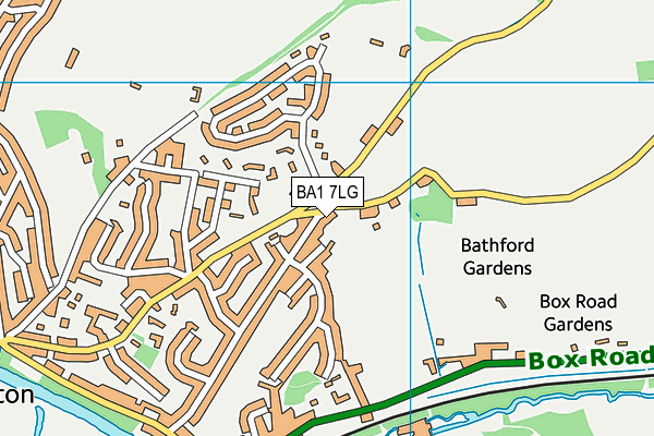BA1 7LG map - OS VectorMap District (Ordnance Survey)