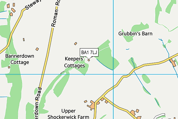 BA1 7LJ map - OS VectorMap District (Ordnance Survey)